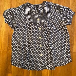 Y2k 2000s polka dot Gap blouse